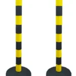 POSTE DEMARCATORIO AMARILLO Y NEGRO
